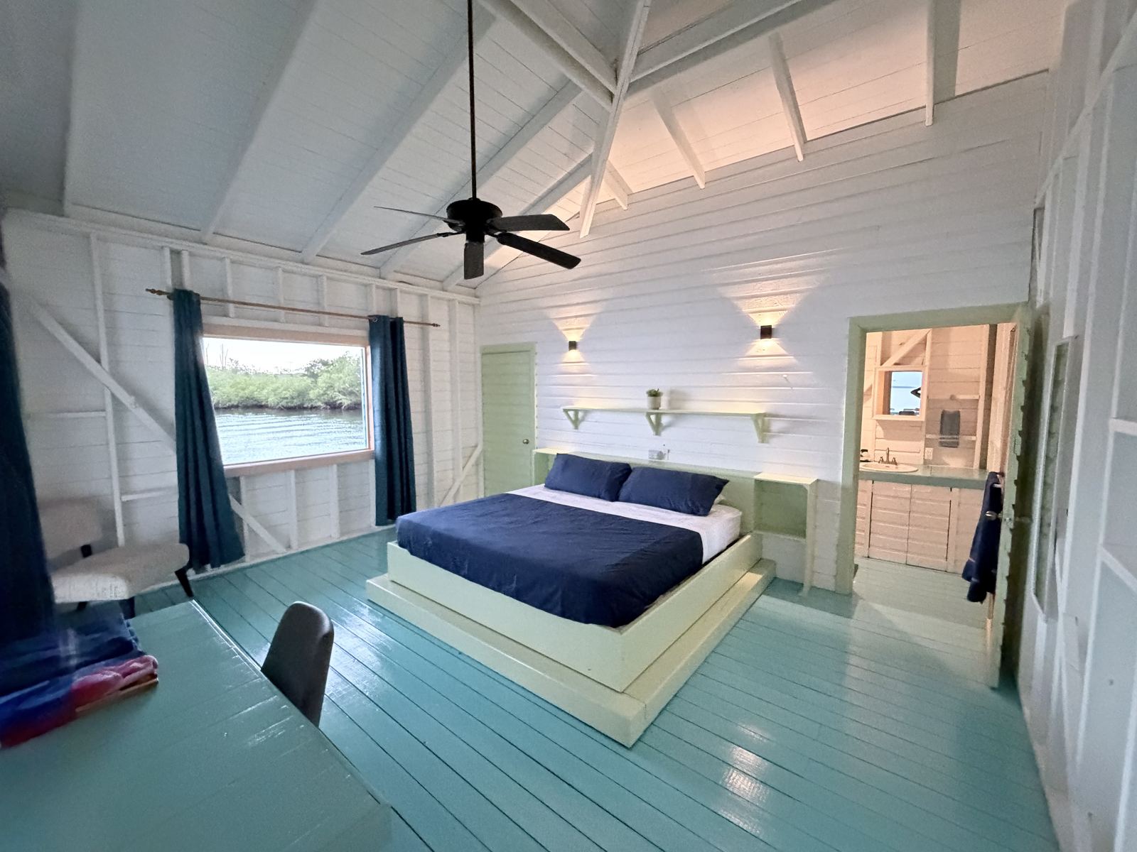 Second bedroom at Casa Clearwater looking out to the water